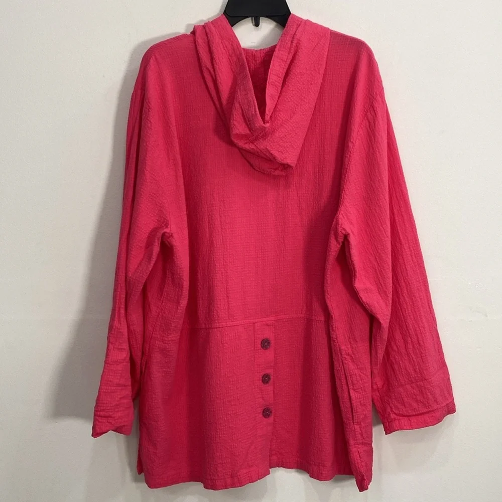 Focus Casual Life Cotton Button Front top XL - Picture 6 of 11